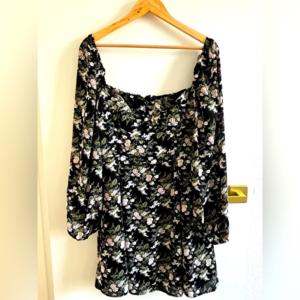 Oak + Fort Floral Mini Dress - Size M/L